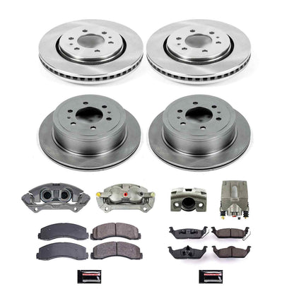 PowerStop Power Stop 10-11 Ford F-150 Autospecialty Kit w/ Calipers - Front and Rear KCOE3166