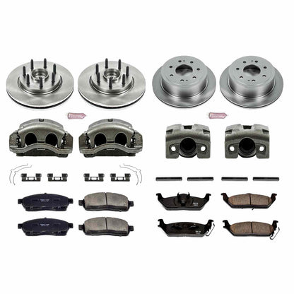 PowerStop Power Stop 05-08 Ford F-150 Autospecialty Kit w/ Calipers - Front and Rear KCOE4005A