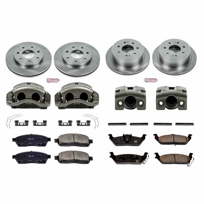 PowerStop Power Stop 05-08 Ford F-150 Autospecialty Kit w/ Calipers - Front and Rear KCOE4006A
