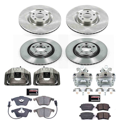 PowerStop Power Stop 04-09 Audi S4 Autospecialty Kit w/ Calipers - Front and Rear KCOE4010