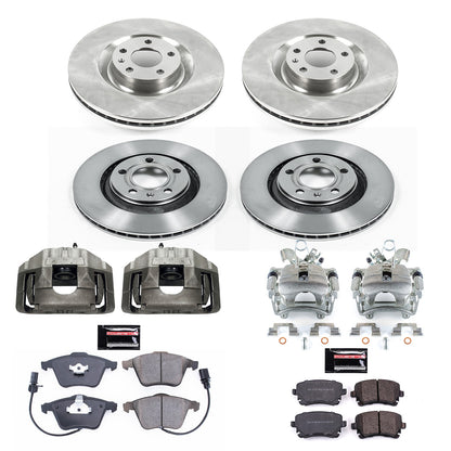 PowerStop Power Stop 04-09 Audi S4 Autospecialty Kit w/ Calipers - Front and Rear KCOE4010