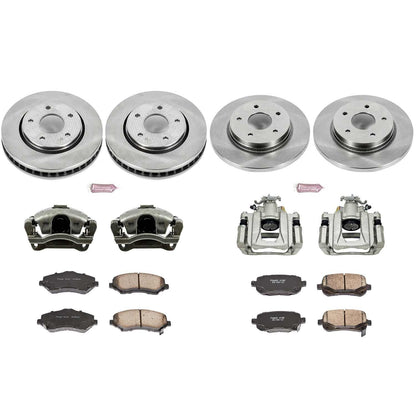 PowerStop Power Stop 08-12 Chrysler Town and Country Autospecialty Kit w/ Calipers - Front and Rear KCOE4015