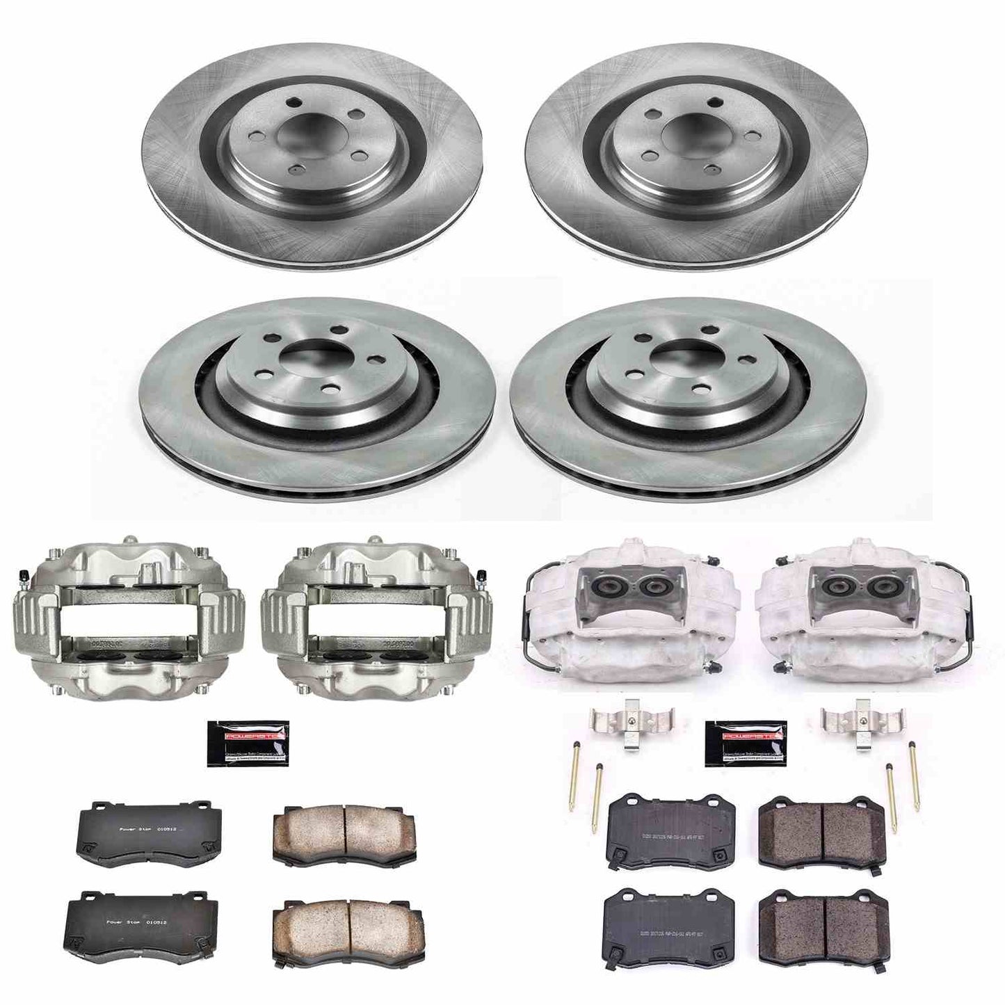 PowerStop Power Stop 05-10 Chrysler 300 Autospecialty Kit w/ Calipers - Front and Rear KCOE4023