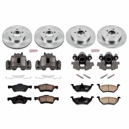 PowerStop Power Stop 05-07 Ford Escape Autospecialty Kit w/ Calipers - Front and Rear KCOE4024