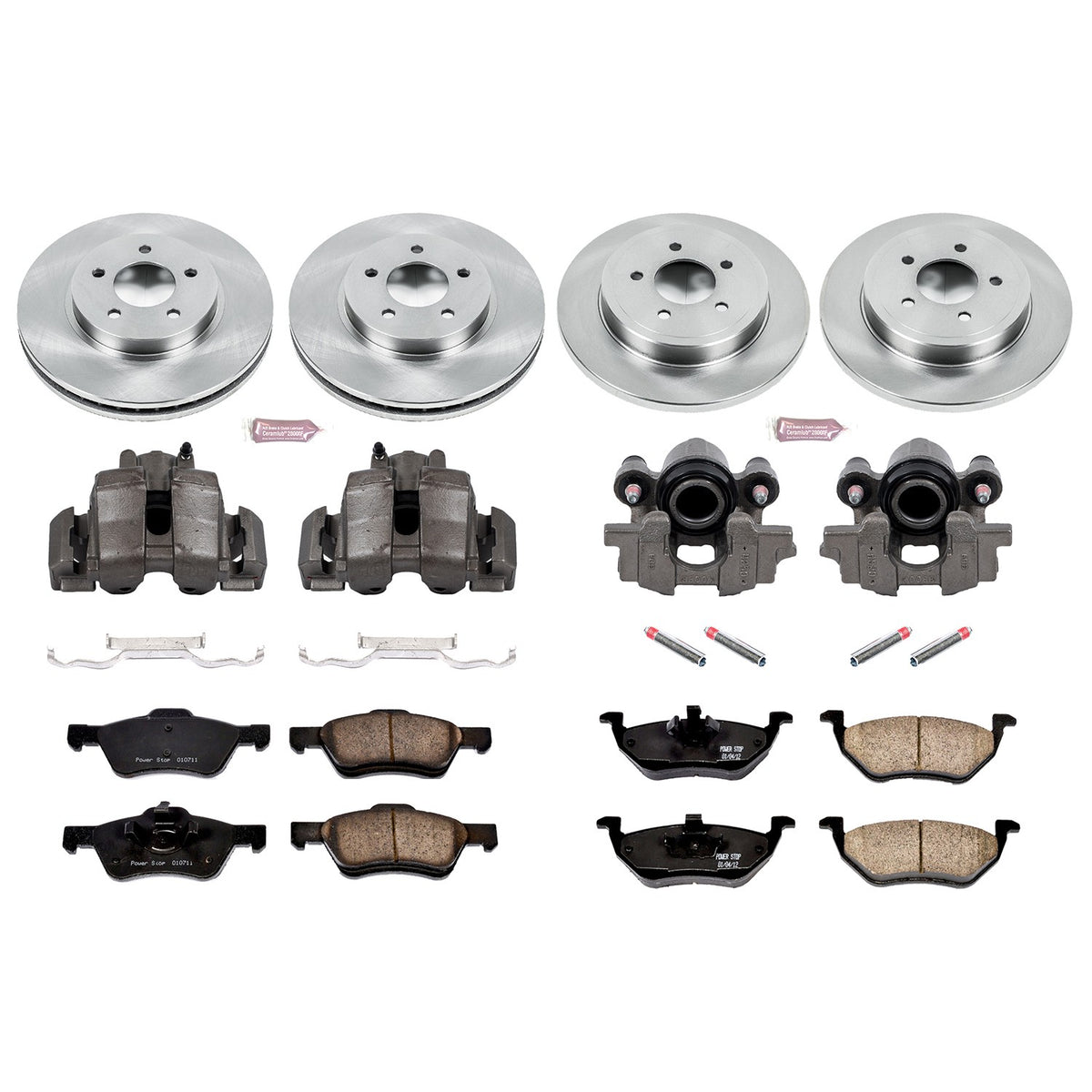 PowerStop Power Stop 05-07 Ford Escape Autospecialty Kit w/ Calipers - Front and Rear KCOE4024