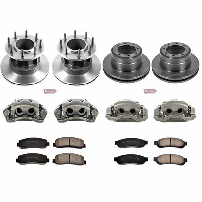 PowerStop Power Stop 07-10 Ford F-350 Super Duty Autospecialty Kit w/ Calipers - Front and Rear KCOE4032