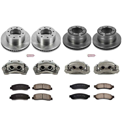 PowerStop Power Stop 05-10 Ford F-350 Super Duty Autospecialty Kit w/ Calipers - Front and Rear KCOE4033