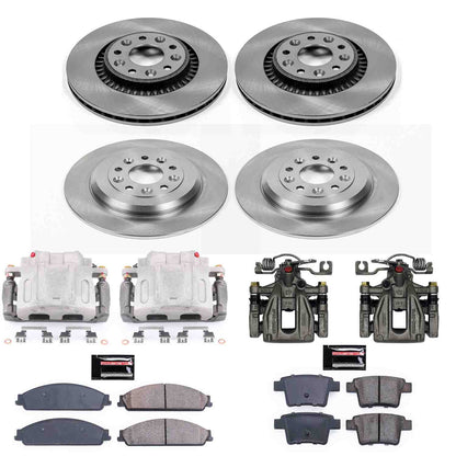 PowerStop Power Stop 05-07 Ford Five Hundred Autospecialty Kit w/ Calipers - Front and Rear KCOE4039