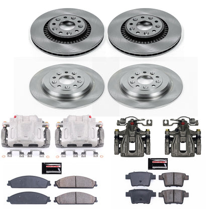 PowerStop Power Stop 05-07 Ford Five Hundred Autospecialty Kit w/ Calipers - Front and Rear KCOE4039