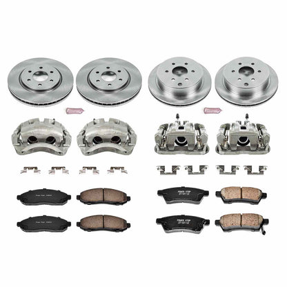 PowerStop Power Stop 05-18 Nissan Frontier Autospecialty Kit w/ Calipers - Front and Rear KCOE4062