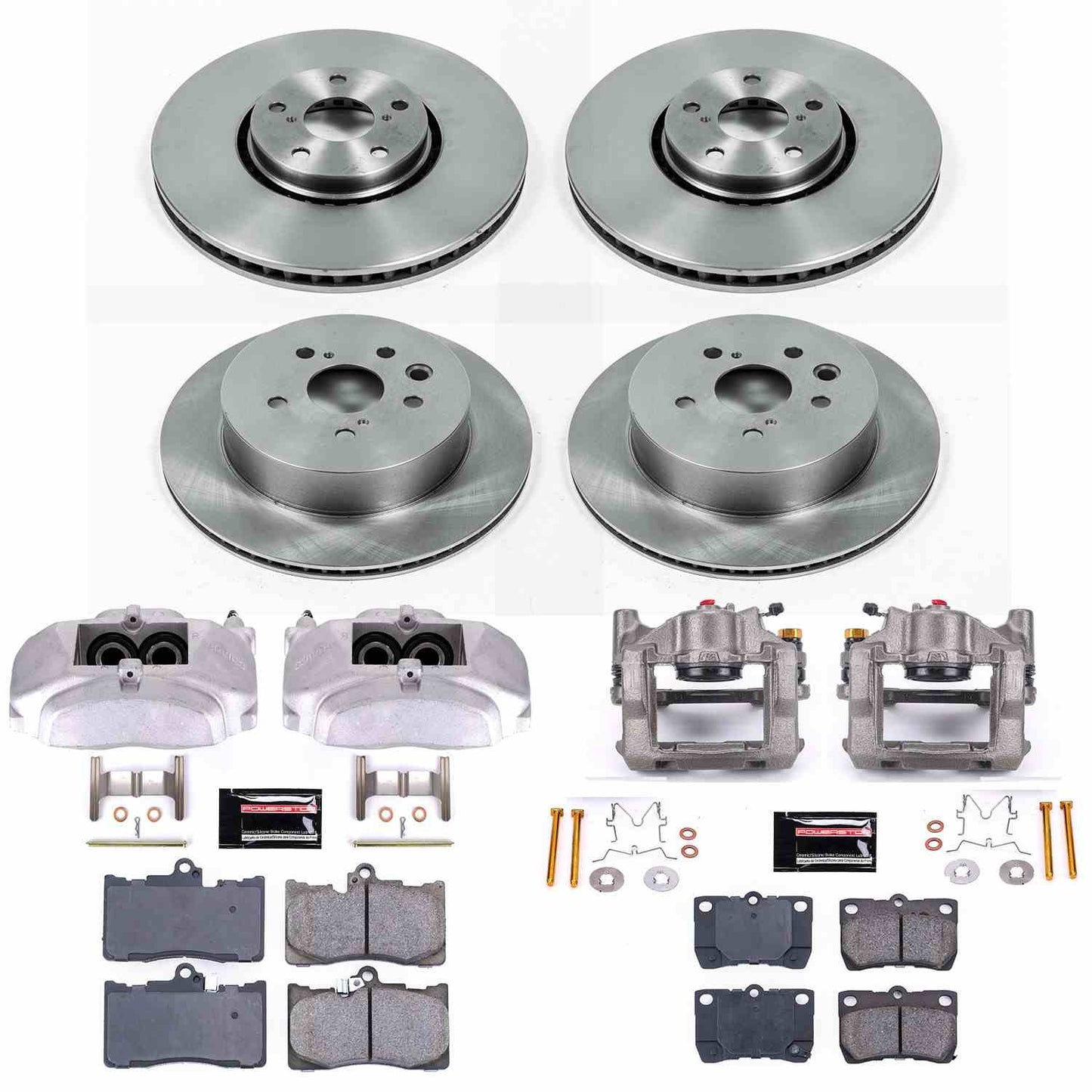 PowerStop Power Stop 07-11 Lexus GS350 Autospecialty Kit w/ Calipers - Front and Rear KCOE4070