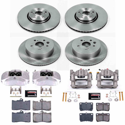 PowerStop Power Stop 07-11 Lexus GS350 Autospecialty Kit w/ Calipers - Front and Rear KCOE4070