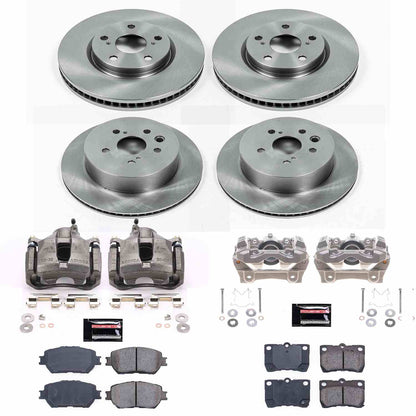 PowerStop Power Stop 2006 Lexus GS300 Autospecialty Kit w/ Calipers - Front and Rear KCOE4072