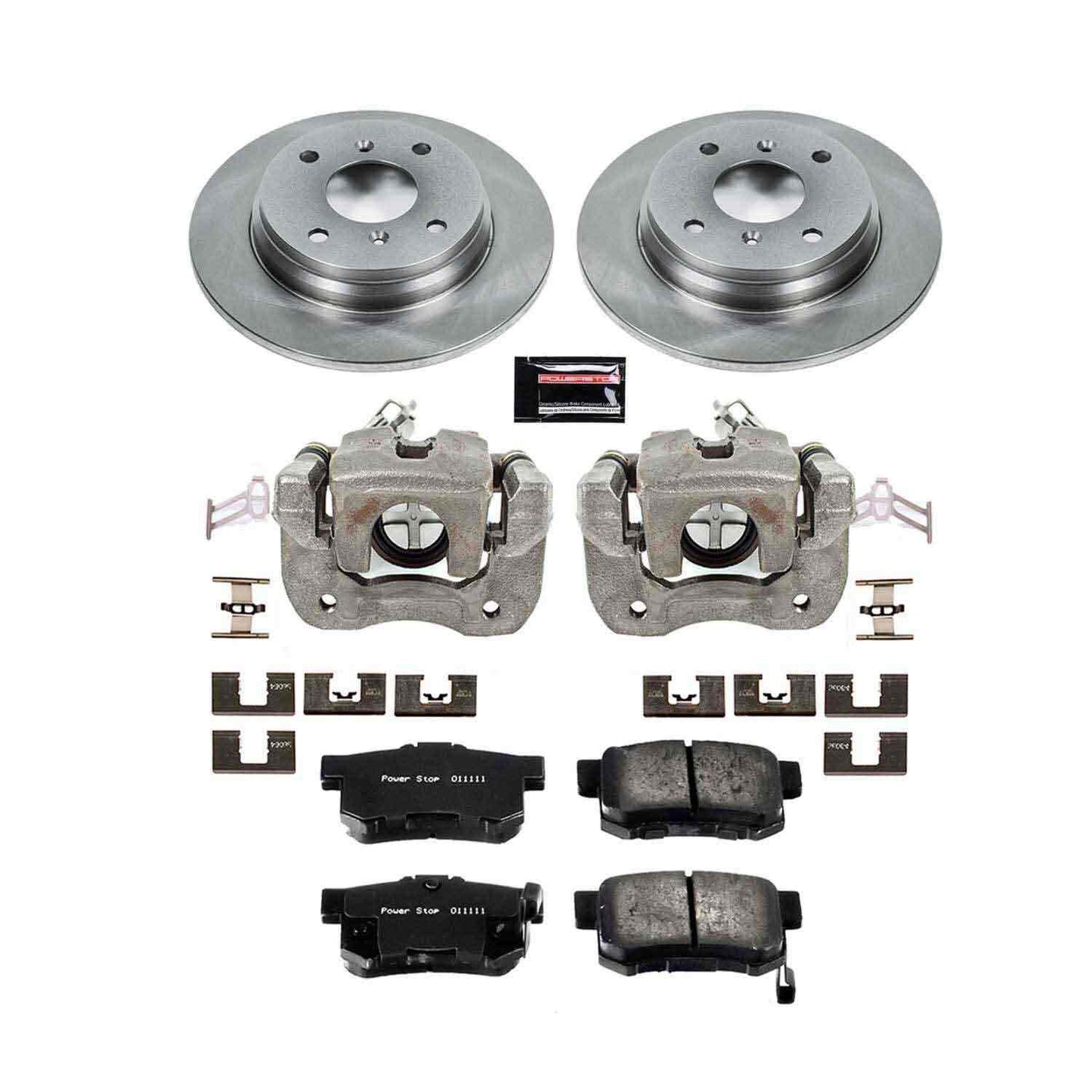 PowerStop Power Stop 92-96 Honda Prelude Rear Autospecialty Brake Kit w/Calipers KCOE407