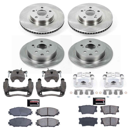 PowerStop Power Stop 09-10 Pontiac Vibe Autospecialty Kit w/ Calipers - Front and Rear KCOE4099