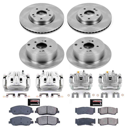 PowerStop Power Stop 07-09 Hyundai Santa Fe Autospecialty Kit w/ Calipers - Front and Rear KCOE4116