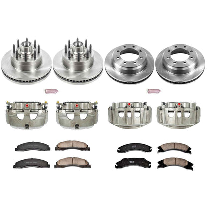 PowerStop Power Stop 08-14 Ford E-150 Autospecialty Kit w/ Calipers - Front and Rear KCOE4131