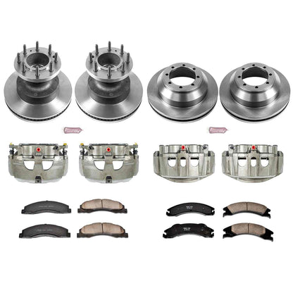 PowerStop Power Stop 08-19 Ford E-350 Super Duty Autospecialty Kit w/ Calipers - Front and Rear KCOE4132