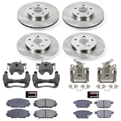 PowerStop Power Stop 09-10 Pontiac Vibe Autospecialty Kit w/ Calipers - Front and Rear KCOE4142