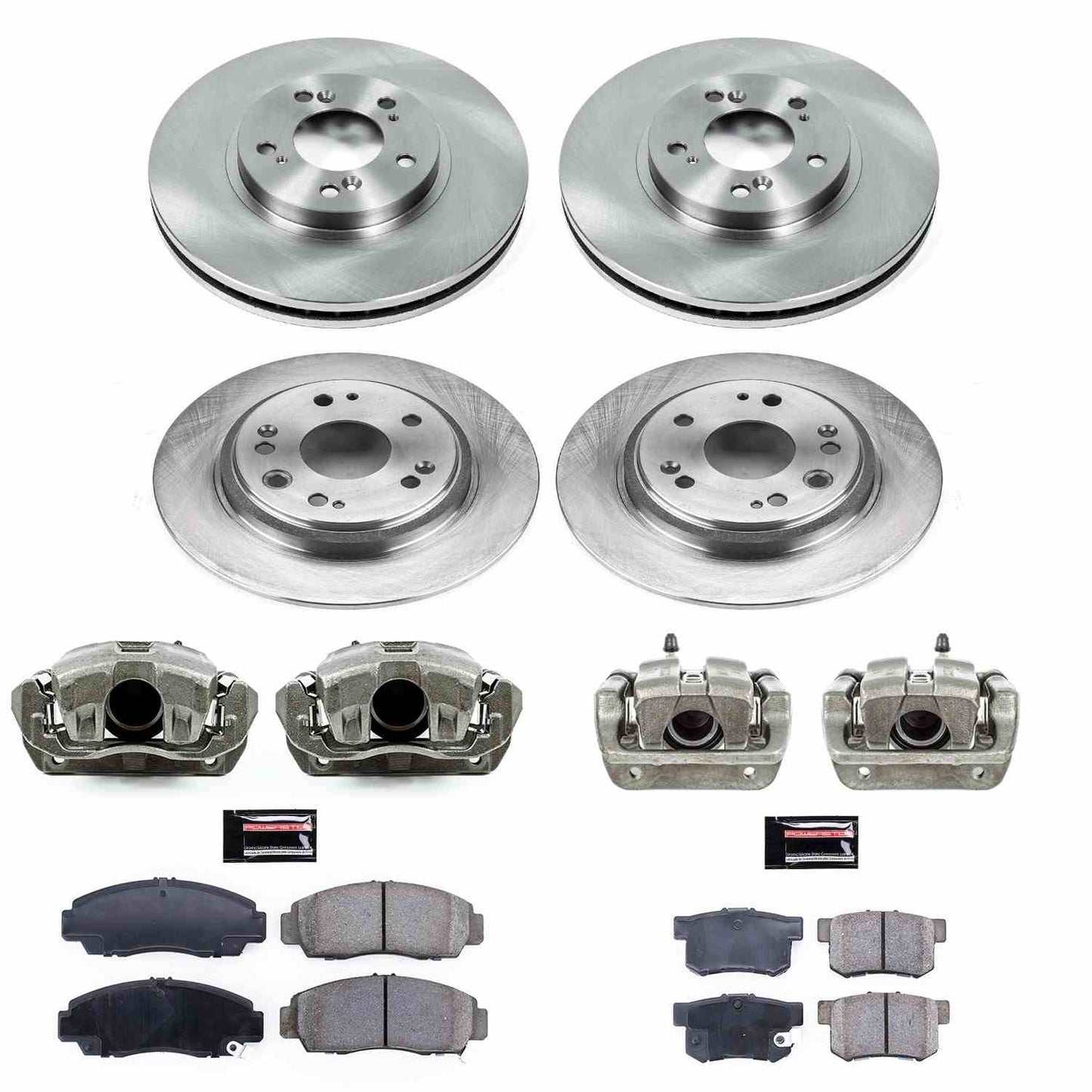 PowerStop Power Stop 02-04 Acura RL Autospecialty Kit w/ Calipers - Front and Rear KCOE4271