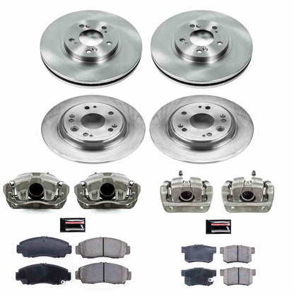 PowerStop Power Stop 02-04 Acura RL Autospecialty Kit w/ Calipers - Front and Rear KCOE4271