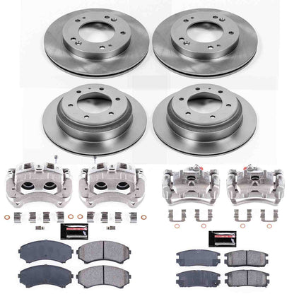 PowerStop Power Stop 2002 Honda Passport Autospecialty Kit w/ Calipers - Front and Rear KCOE4311A