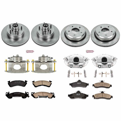 PowerStop Power Stop 94-96 Chevrolet Impala Autospecialty Kit w/ Calipers - Front and Rear KCOE4338