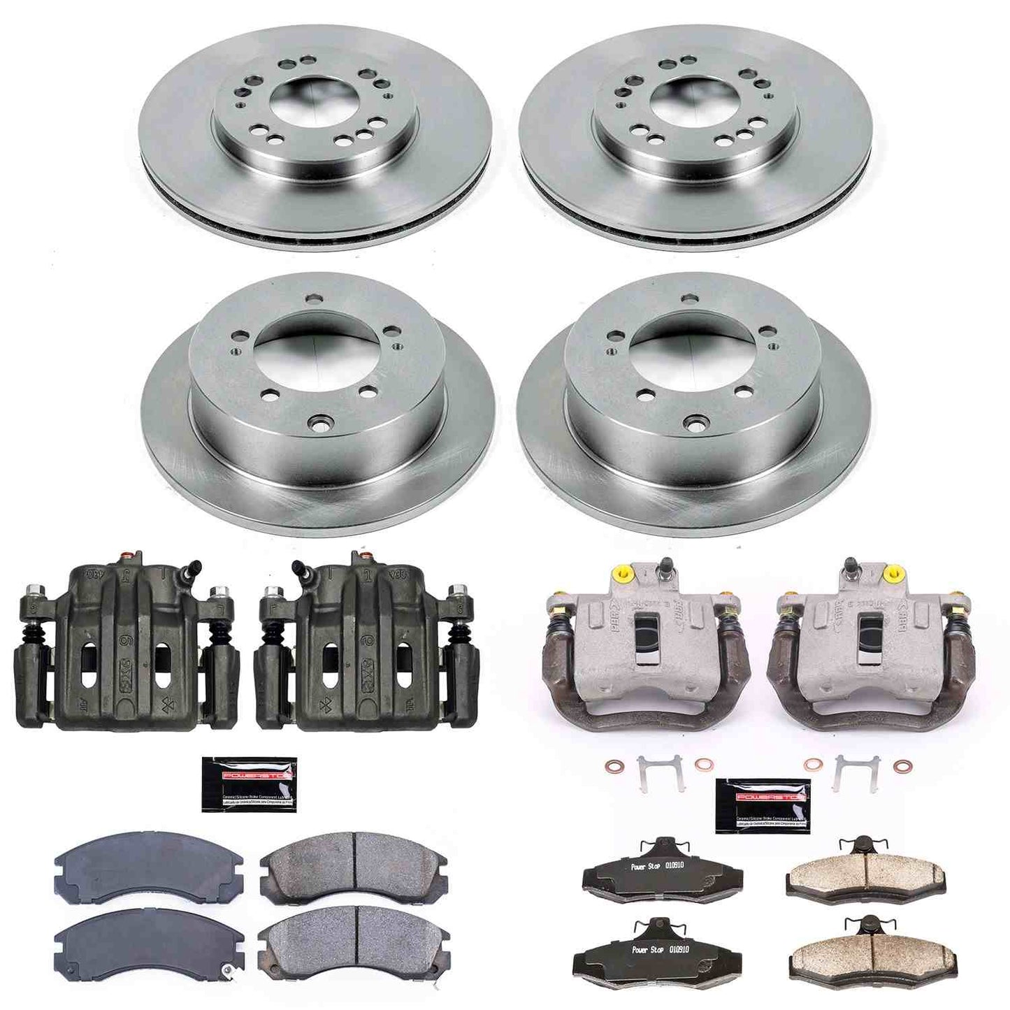 PowerStop Power Stop 97-04 Mitsubishi Diamante Autospecialty Kit w/ Calipers - Front and Rear KCOE4396