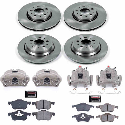 PowerStop Power Stop 01-07 Volvo S60 Autospecialty Kit w/ Calipers - Front and Rear KCOE4430A