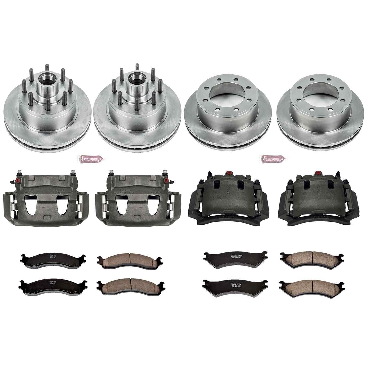 PowerStop Power Stop 2007 Ford E-150 Autospecialty Kit w/ Calipers - Front and Rear KCOE4434
