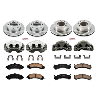 PowerStop Power Stop 2005 Chevrolet Silverado 1500 HD Autospecialty Kit w/ Calipers - Front and Rear KCOE4454