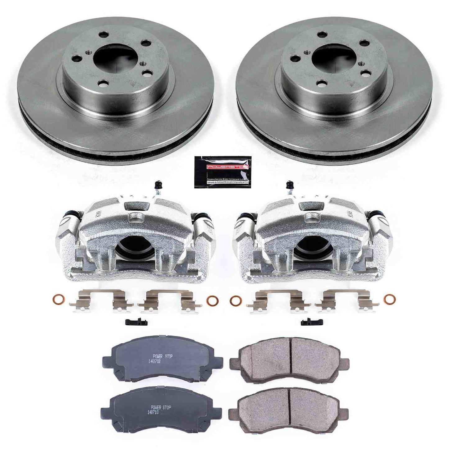PowerStop Power Stop 97-01 Subaru Impreza Front Autospecialty Brake Kit w/Calipers KCOE445