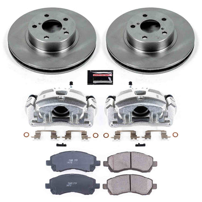 PowerStop Power Stop 97-01 Subaru Impreza Front Autospecialty Brake Kit w/Calipers KCOE445