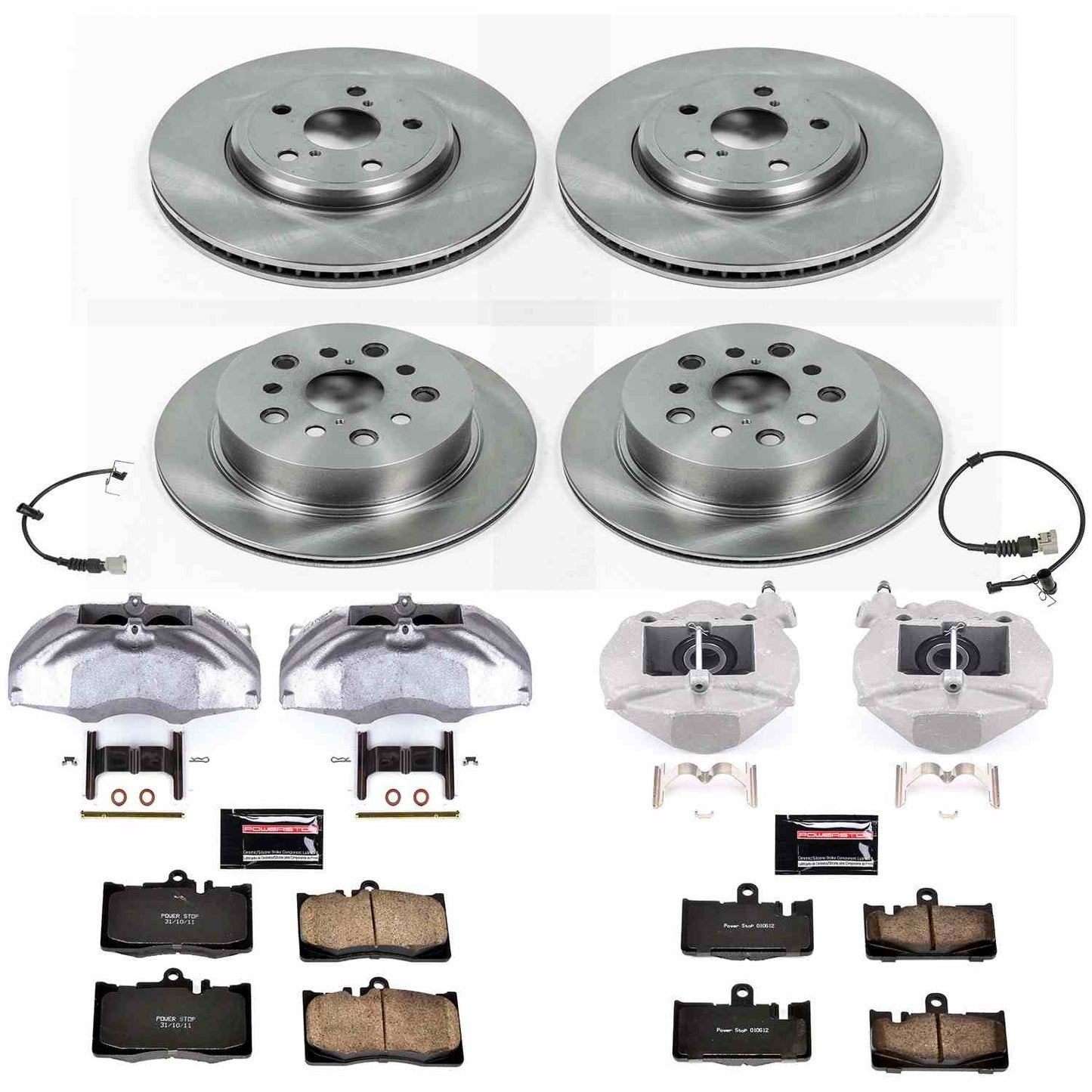 PowerStop Power Stop 01-06 Lexus LS430 Autospecialty Kit w/ Calipers - Front and Rear KCOE4462