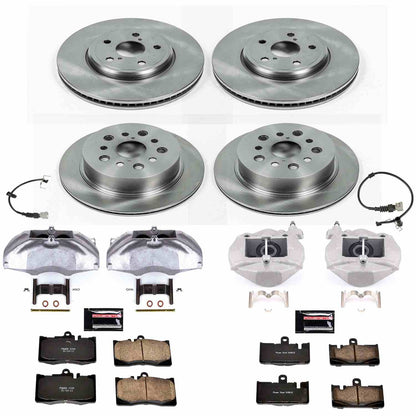 PowerStop Power Stop 01-06 Lexus LS430 Autospecialty Kit w/ Calipers - Front and Rear KCOE4462