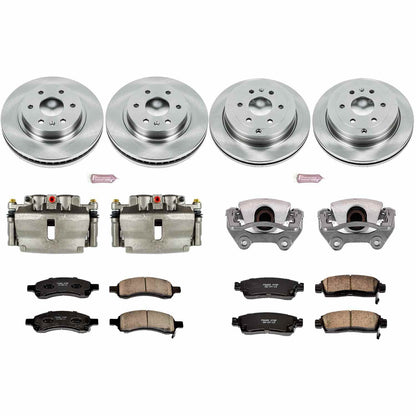PowerStop Power Stop 08-17 Buick Enclave Autospecialty Kit w/ Calipers - Front and Rear KCOE4466