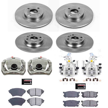 PowerStop Power Stop 01-05 Mazda Miata Autospecialty Kit w/ Calipers - Front and Rear KCOE4468