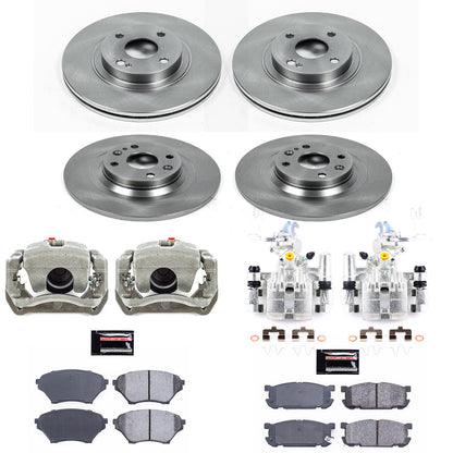 PowerStop Power Stop 01-05 Mazda Miata Autospecialty Kit w/ Calipers - Front and Rear KCOE4468