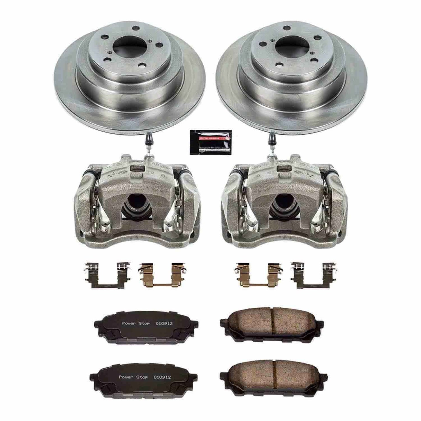 PowerStop Power Stop 05-06 Saab 9-2X Rear Autospecialty Brake Kit w/Calipers KCOE447