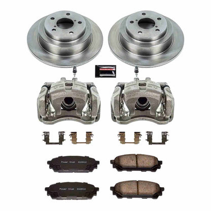PowerStop Power Stop 05-06 Saab 9-2X Rear Autospecialty Brake Kit w/Calipers KCOE447