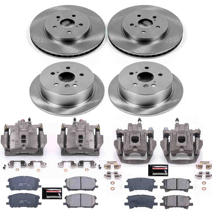 PowerStop Power Stop 04-06 Lexus RX330 Autospecialty Kit w/ Calipers - Front and Rear KCOE4530