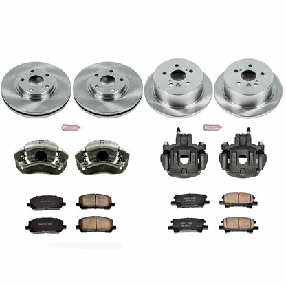 PowerStop Power Stop 04-07 Toyota High Lander Autospecialty Kit w/ Calipers - Front and Rear KCOE4531