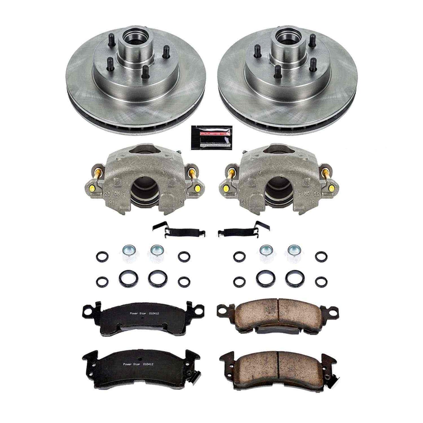 PowerStop Power Stop 71-73 Buick Centurion Front Autospecialty Brake Kit w/Calipers KCOE4539