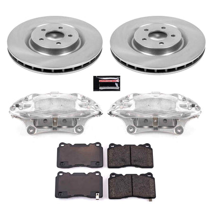 PowerStop Power Stop 07-14 Ford Mustang Front Autospecialty Brake Kit w/Calipers KCOE4547