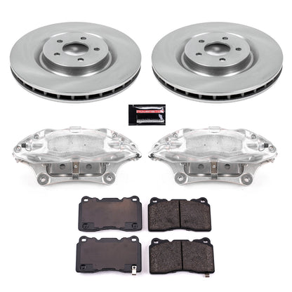 PowerStop Power Stop 07-14 Ford Mustang Front Autospecialty Brake Kit w/Calipers KCOE4547