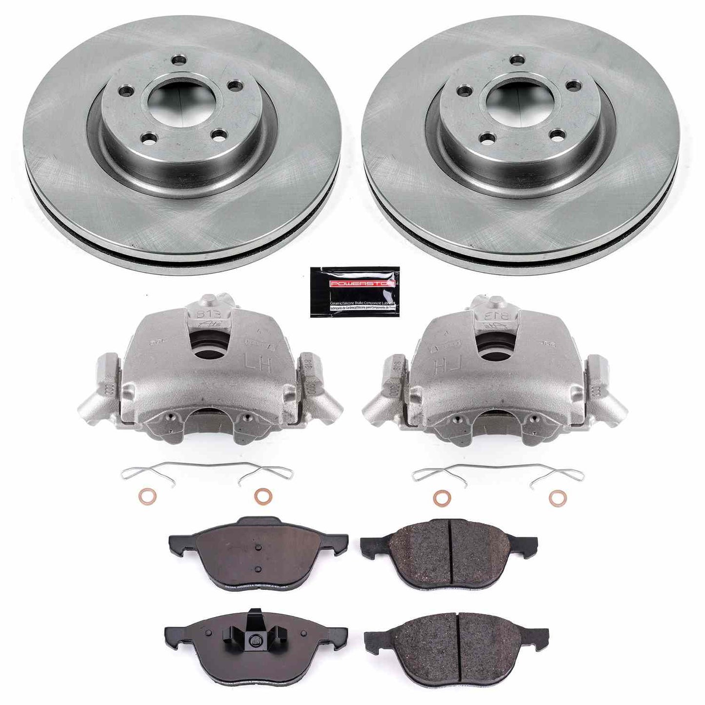 PowerStop Power Stop 06-13 Volvo C70 Front Autospecialty Brake Kit w/Calipers KCOE4575B