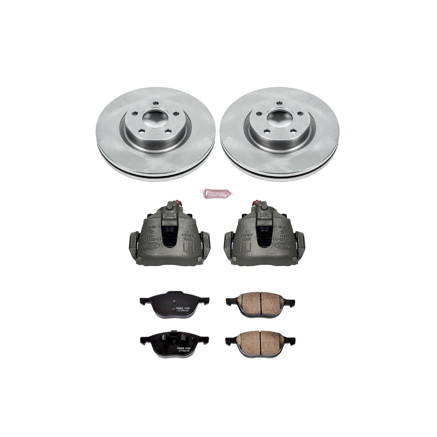 PowerStop Power Stop 13-17 Ford C-Max Front Autospecialty Brake Kit w/Calipers KCOE4575