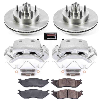 PowerStop Power Stop 04-06 Ford E-150 Front Autospecialty Brake Kit w/Calipers KCOE4578