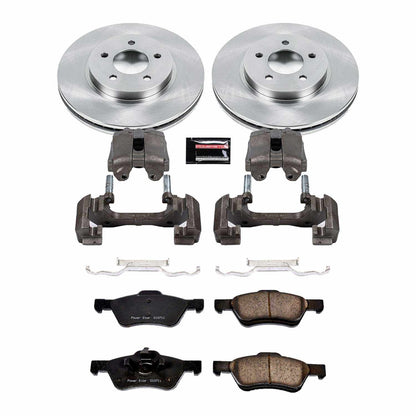 PowerStop Power Stop 07-10 Ford Escape Front Autospecialty Brake Kit w/Calipers KCOE4580A
