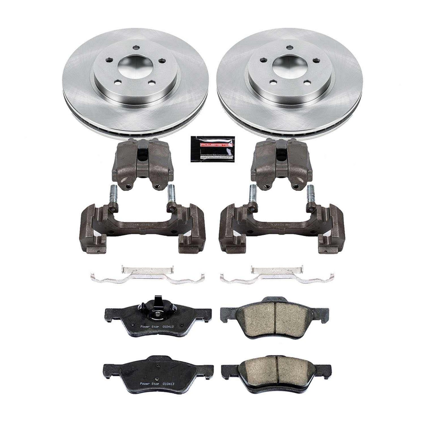 PowerStop Power Stop 08-10 Ford Escape Front Autospecialty Brake Kit w/Calipers KCOE4581